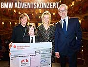 26. „BMW Advents-Benefizkonzert“ im Cuvilliéstheater in München am 13. Dezember 2021 erbrachte 95.700 Euro für das „Zentrum für schwerbrandverletzte Kinder“  (©Foto: Jens Hartmann/BMW )